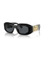 Versace Irregular Sunglasses Black/Dark Grey (VE4425U)