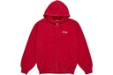 Supreme Blessed Applique Zip Up Hooded Sweatshirt Red