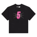 Spider Pavout Rhinestone Black Tee