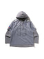 BAPE Multi Logo Layered Sleeves Relaxed Fit Football Jersey Silver