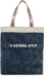 Bape Solid Camo Denim Tote Blue