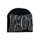 Mixed Emotion Black ‘Rhinestones’ Beanie