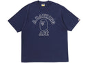 BAPE College Relaxed Fit I Tee Navy