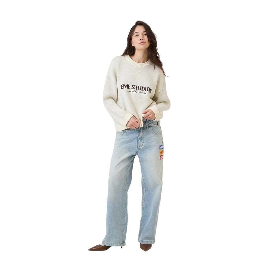 Eme Studios Master Off Sand Knit Sweater