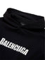 Balenciaga Caps Boxy Oversized Fit Hoodie Black