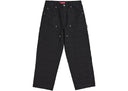 Supreme Jacquard Logos Double Knee Denim Painter Jean Black
