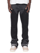 Reputation Studios Flare Denim Black