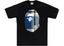 BAPE A Bathing Ape Check Big Ape Head Tee Black