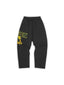 Corteiz Lion Varsity Open Hem Pant Black