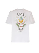 Casablanca Casa Way Print Organic Cotton T-shirt White