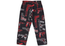 Supreme Guns Embroidered Loose Fit Jean Washed Black