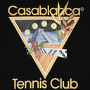 Casablanca Tennis Club Icon Printed T-Shirt 'Black'