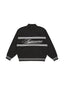 Supreme Script Stripe Half Zip Sweater Black
