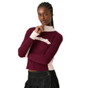 Eme Studios Betty Burgundy Zipper Knit