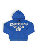 Mixed Emotions Blue ´END´ Rhinestone Zip Hoodie