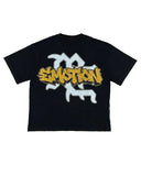 Mixed Emotion Angel Wash Tee Black
