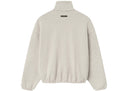 Essentials Modern Fleece Piping Track Jacket Heather Stone/Cloud White