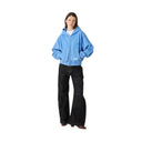 Eme Studios Waffle Cobalt Croped Boxy Full Zip