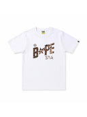 BAPE Snake Bape Sta Logo Tee White Beige