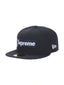 Supreme x New Era Breast Cancer Awareness Box Logo Fitted Hat Navy