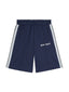 Palm Angels Logo Print Track Shorts Navy Blue/White