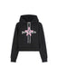 Palm Angels Women's Star Sprayed Hoodie Black/Pink/White