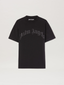 PALM ANGELS CURVED LOGO TEE BLACK