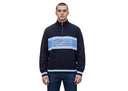 Supreme Script Stripe Half Zip Sweater Navy
