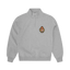 Corteiz Royale Crest Quarter Zip Heather Grey