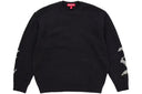 Supreme Cross Stitch Logo Sweater Black