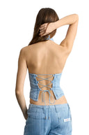 Nude Project Simona Top Light Blue one-kickz