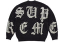 Supreme Cross Stitch Logo Sweater Black