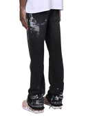 Reputation Studios Flare Painters Denim Black