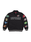 Supreme Mascots Zip Up Sweatshirt Black