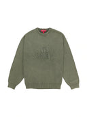 Supreme Overdyed Raised Sweater Olive