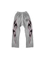 Hellstar Grey Future Flame Sweatpants Grey