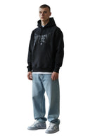 Supreme Rhinestone Shadow Hooded Sweatshirt Black
