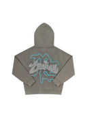 Mixed Emotions Angel Grey Rhinestone Hoodie