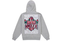 Supreme Blessed Applique Zip Up Hooded Sweatshirt Heather Grey