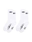 Corteiz Alcatraz White Socks (2 Pack)