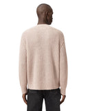 AllSaints Chainy Embroidered Jumper Dusk Brown