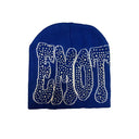 Mixed Emotions Blue 'Rhinestone' Beanie