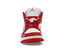 Jordan 1 Mid SE Red Cracked Leather (Women's)
