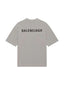Balenciaga Grey Logo Short Sleeve T-Shitr
