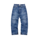 Corteiz Handwritten Baggy Jeans 'Midwash Indigo'