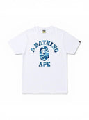 BAPE ABC Camo College Tee (SS21) White/Blue