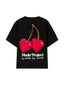 Nude Project Juicy Cherry Tee Black