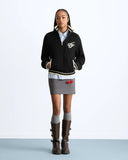 Nude Project Ying-Yang Quarter Zip-Knit Black