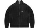 Corteiz 2 Tone Ribbed Knit Zip Up Top Black