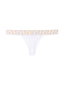 Versace Greca Waistband Thongs White
